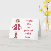 DAT MAAKT JE GELUKKIG **DOCHTER** KAART (Gele Bloem)