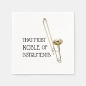 Dat meest nobele instrument - Trombone servetten (Voorkant)