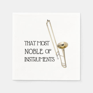 Dat meest nobele instrument - Trombone servetten