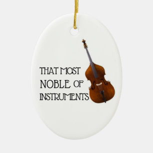 Dat meest noble van instrumenten - bassornament keramisch ornament