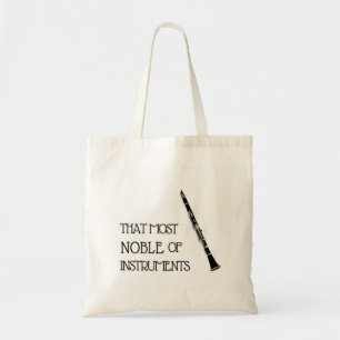 Dat meest noble van instrumenten - Clarinet Tote Bag