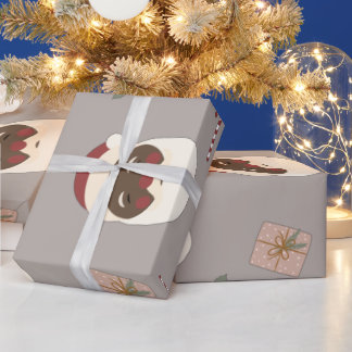 Dat Melanin Tho® Black Santa Wrapping Cadeaupapier