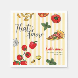 Dat’s Amore Italiaanse Pizza en Pasta Bruiloftsfee Servet