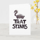 Dat stinkt naar Skunk Sympathy Card Kaart (Gele Bloem)