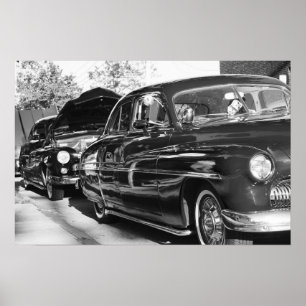 "Dat waren de dagen" vintage klassieke auto's post Poster