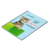 Dat waren Santas Cookies kerstkitten Notitieboek (Linkerzijde)