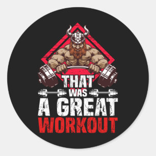 Dat was een geweldige training ronde sticker