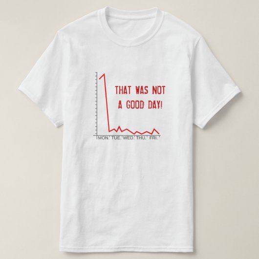 "DAT WAS GEEN GOEDE DAG!" Marktkramp T-shirt (Design voorkant)