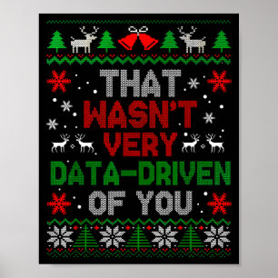 Dat was niet erg data-gedreven van je Kerstmis Xma Poster