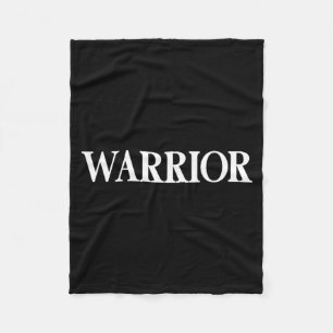 Dat zegt Warrior T-shirt - Een ontwerp dat zegt Fleece Deken