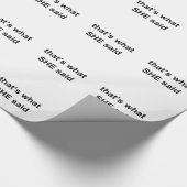 Dat zei SHE. Cadeaupapier (Hoek)
