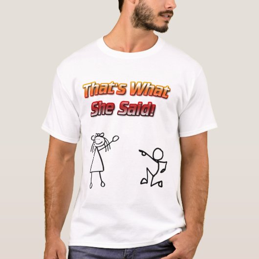 Dat zei ze. t-shirt (Voorkant)