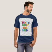 Dat zei ze, T-shirt (Voorkant volledig)