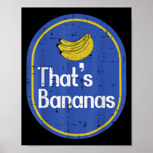 Dat zijn Bananen Sticker Fruit Kostuum Halloween M Poster