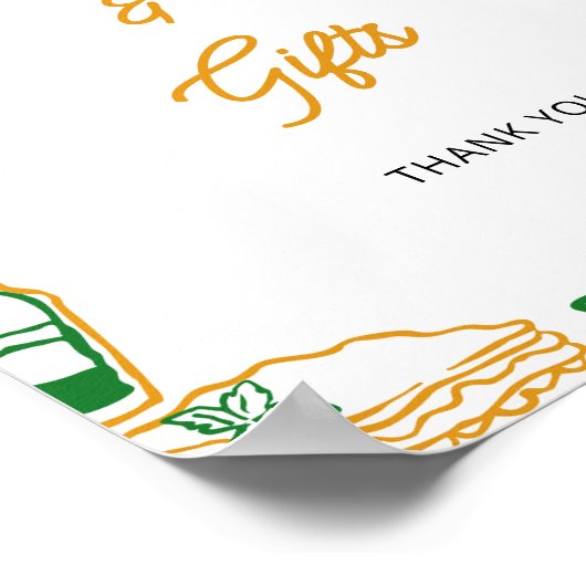 Dat zijn meer rustieke Italiaanse Kaarten en gesch Poster (Hoek)