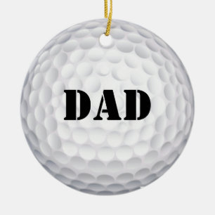 Dat zou ik wel doen. golfbal keramisch ornament