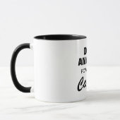 Data Analist aangedreven door cafeïne grappige kof Mok (Links)