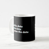 Data-analist en data wetenschapper Grappige data g Koffiemok (Voorkant links)