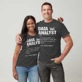 Data Analyst definieert Eat Sleep Analyze Data naa T-shirt (Unisex)