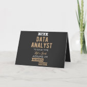 Data Analyst Feestdagen Kaart (Voorkant)