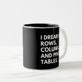 Data Analyst Funny Coworker Gezegde Tweekleurige Koffiemok (Voorkant rechts)