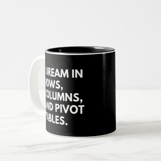 Data Analyst Funny Coworker Gezegde Tweekleurige Koffiemok (Voorkant links)