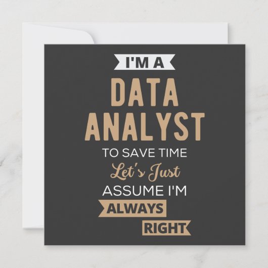 Data Analyst Kaart (Voorkant)