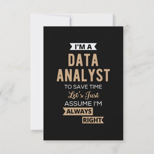 Data Analyst Notitiekaartje (Voorkant)