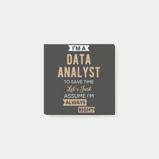 Data Analyst Post-it® Notes (Voorkant)