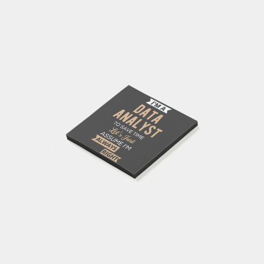 Data Analyst Post-it® Notes (Schuin)
