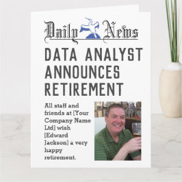 Data Analyst Retirement Kaart om te personaliseren