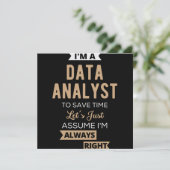 Data Analyst Save The Date (Staand voorkant)