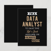 Data Analyst Save The Date (Voorkant / Achterkant)