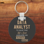Data Analyst Sleutelhanger (Voorkant)