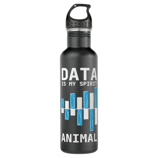 Data Analyst Spirit Animal Data Scientist Software Waterfles (Voorkant)