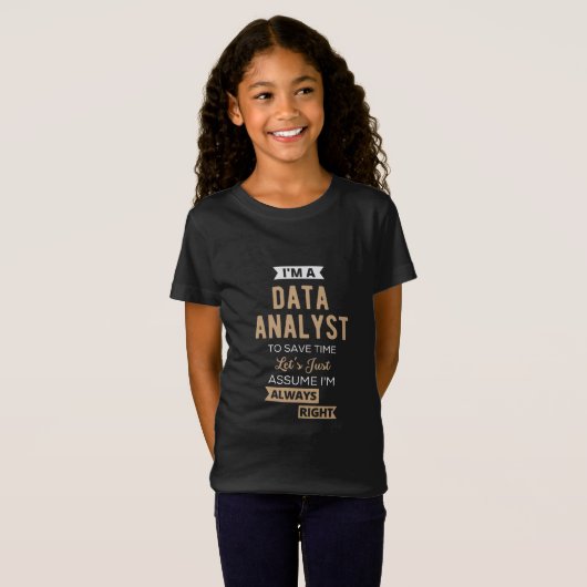 Data Analyst T-shirt (Voorkant volledig)