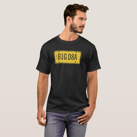 Data Big Number Bord Machine Learning Scientist T-shirt (Voorkant volledig)