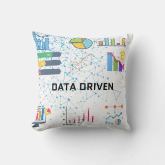 Data Driven Analytics Throw Pillow Kussen