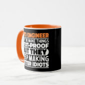 Data Engineer Ik probeer dingen grappig te zeggen Mok (Voorkant links)
