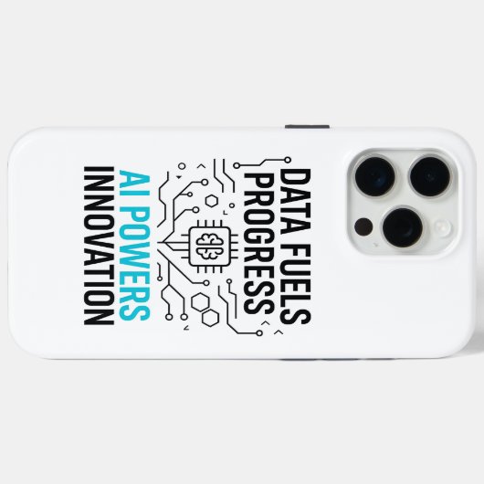 Data Fuels AI Powers Hoesje | Hoesje voor technolo (Achterkant (horizontaal))