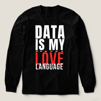 Data Is Mijn Taal Van De Liefde - Grappige Data We Tri-Blend Shirt