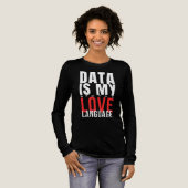 Data Is My Love Language - Funny Data Scientist Tri-Blend Shirt (Voorkant)