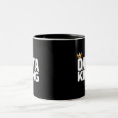 Data King Mug à café à deux tons (Centre)