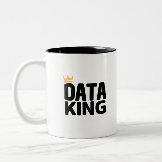 Data King Mug à café à deux tons (Gauche)