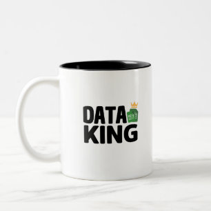 Data King Mug à café à deux tons
