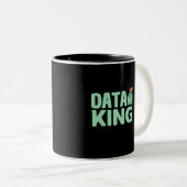 Data King Mug à café à deux tons (Devant droit)