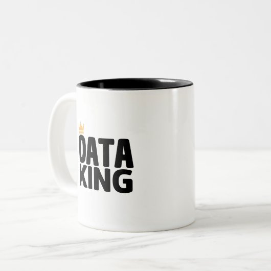 Data King Two-Tone Coffee Mok (Voorkant links)
