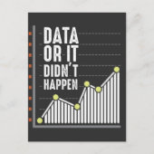 Data Nerd Behavior Analyst Statistics Scientist Briefkaart (Voorkant)