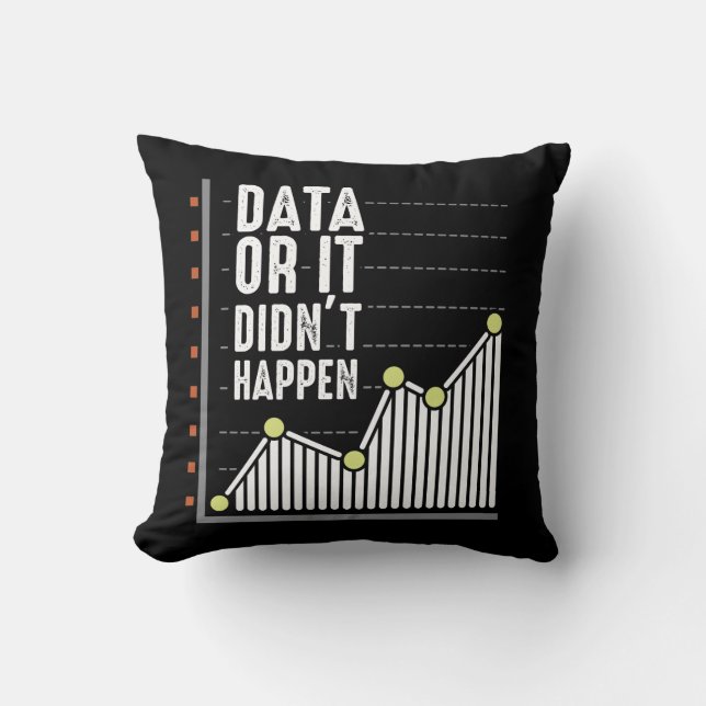 Data Nerd Behavior Analyst Statistics Scientist Kussen (Voorkant)