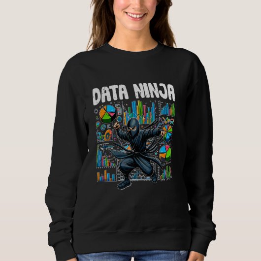 Data Ninja Funny Data Science Deep Learning voor D Trui (Voorkant)